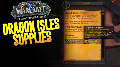 We've put together additional supplies for you and hope you are able to continue to help. . Dragon isles supplies vendor